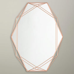 Umbra Prisma Wall Mirror, 43 x 57cm Copper